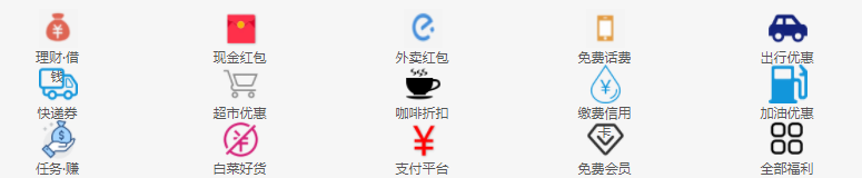 html5手机图标导航代码,5个或者5*n个-1号优惠分享网 · 51福利网