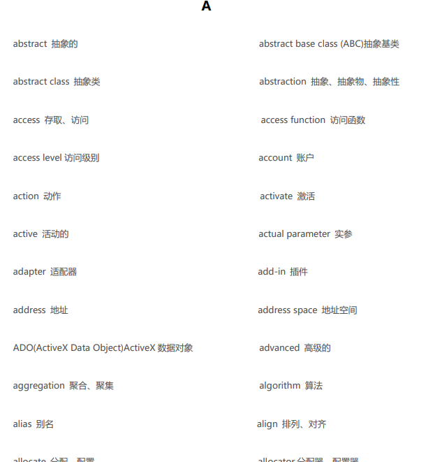 程序员必会英语词汇表-1号优惠分享网 · 51福利网