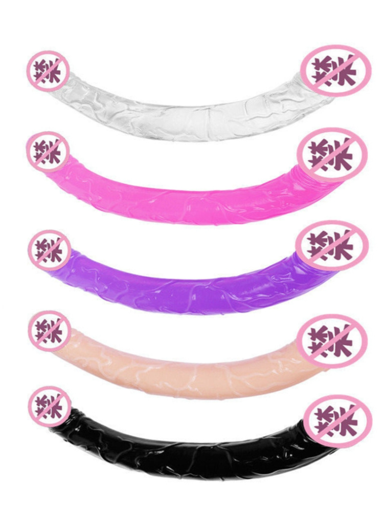 双头龙彩色透明仿真阳具软肉逼真假阴茎同志男女用自慰器具性-1号优惠分享网 · 51福利网