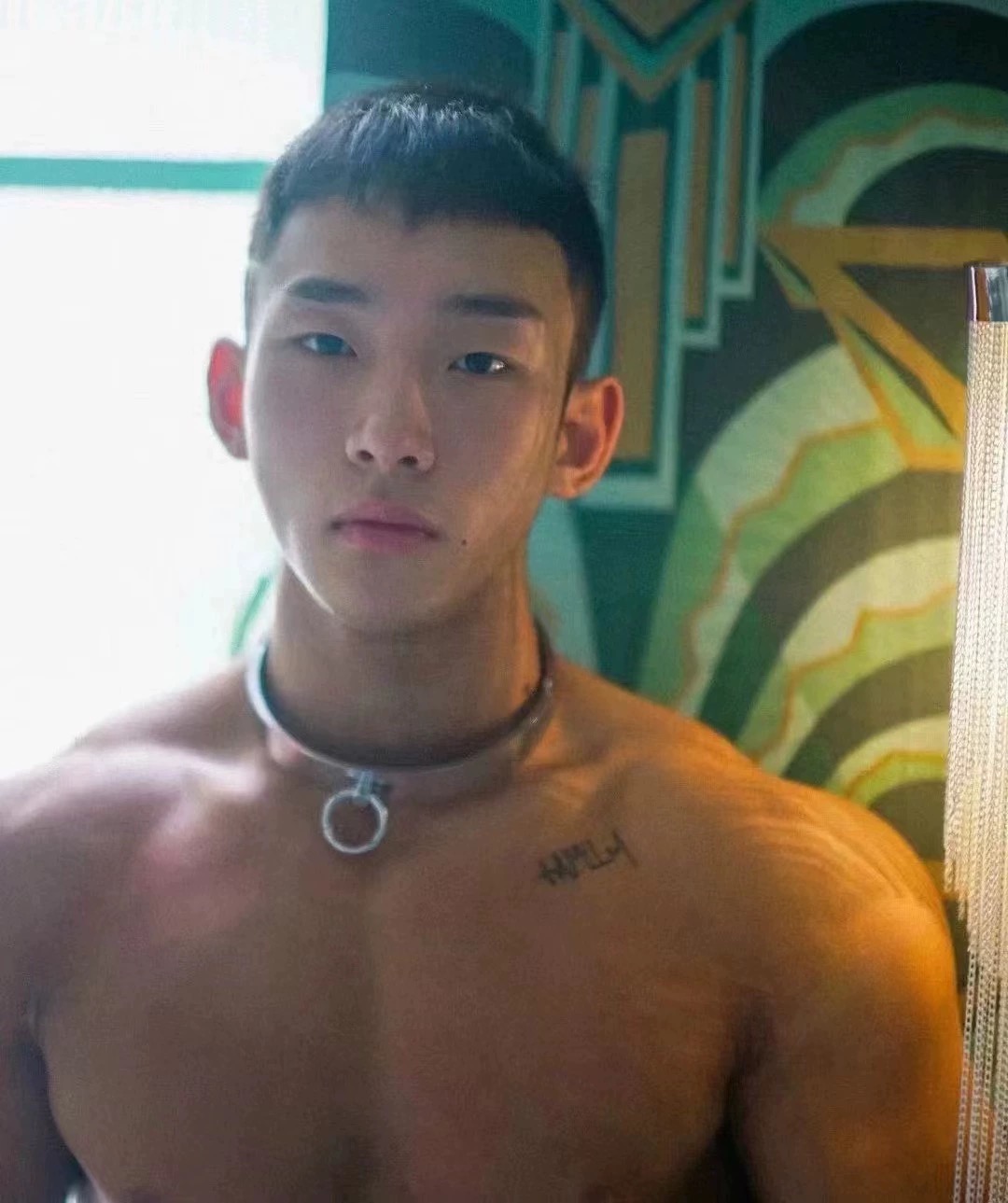 男生COS穿搭金属颈环游戏项圈道具皮带钥匙扣牵引五金链毛绒脖链-1号优惠分享网 · 51福利网